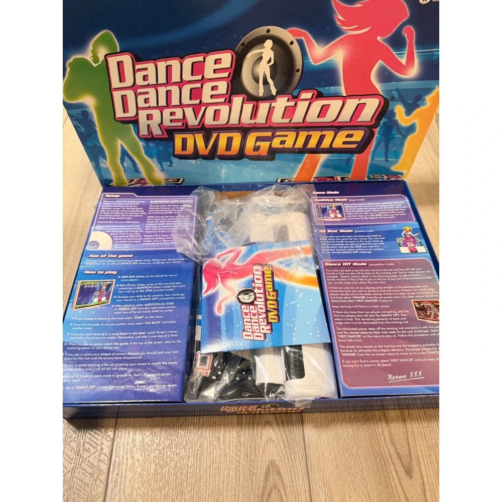 Dance Dance Revolution DVD Game Imagination 2 Mats 30 Sessions 2006 Open Box